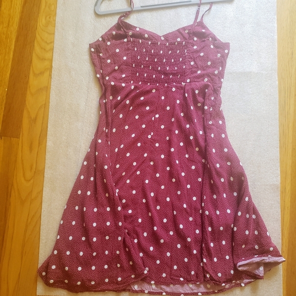 Old Navy Red White Polka Dot Mini Dress, M - Picture 7 of 11